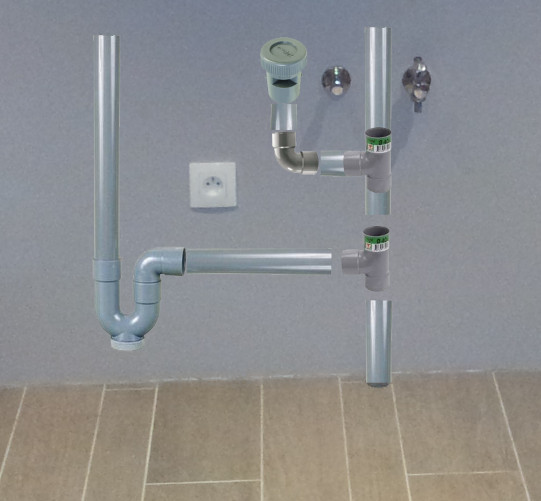 siphon evier lave vaisselle - idées de travaux